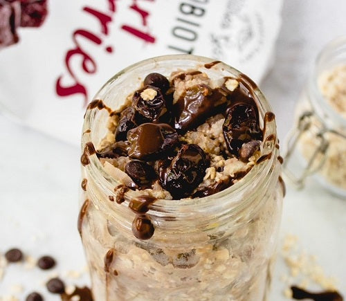 Chocolate Cherry Overnight Oats Recipe