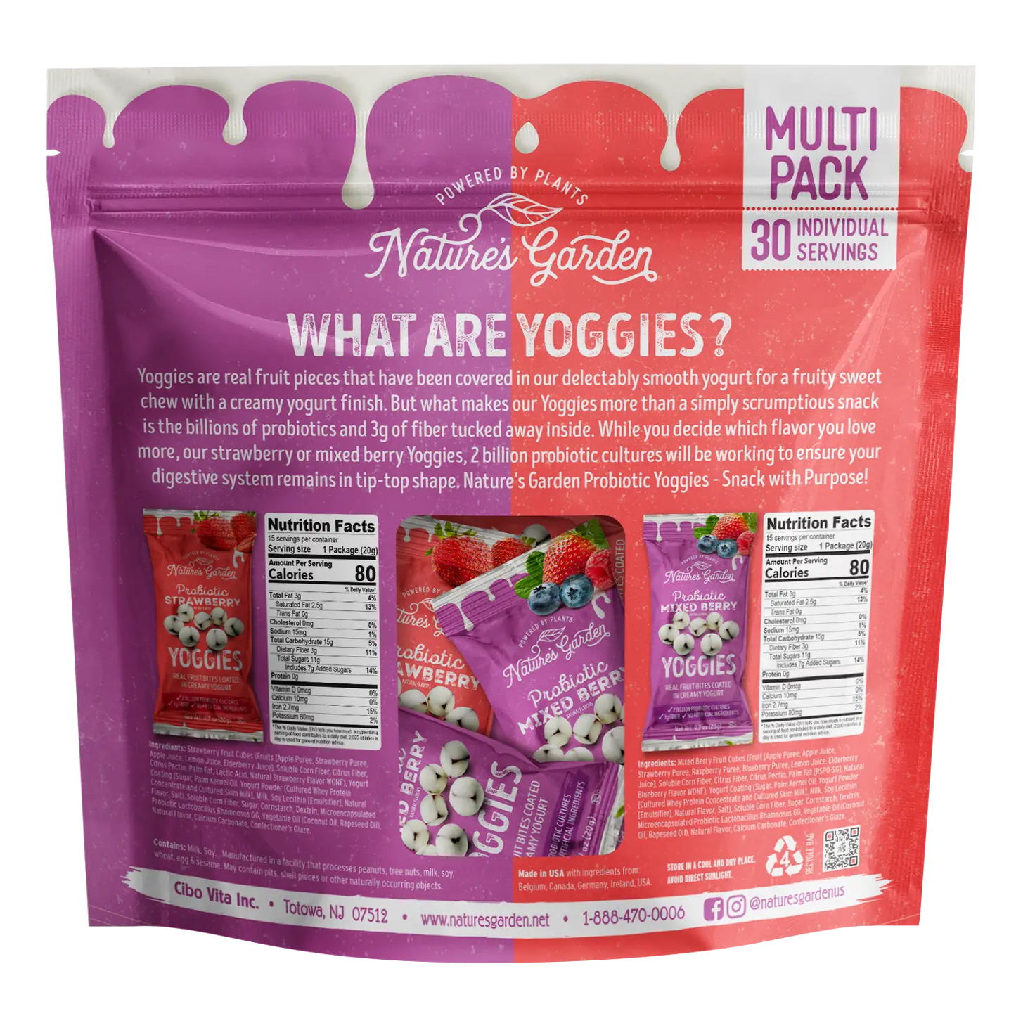 Probiotic Mixed Berry Yoggies