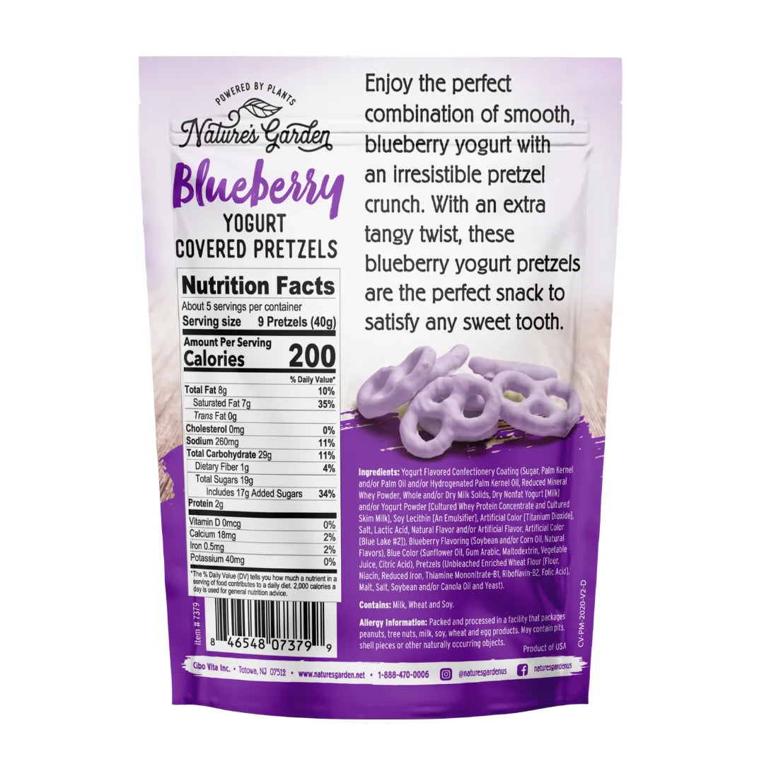 Nature's Garden Blueberry Yogurt Covered Pretzels