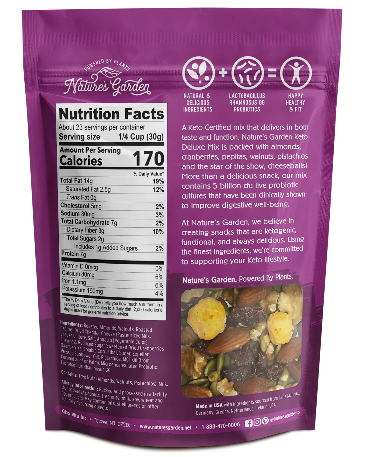 Nature's Garden Keto Deluxe Mix