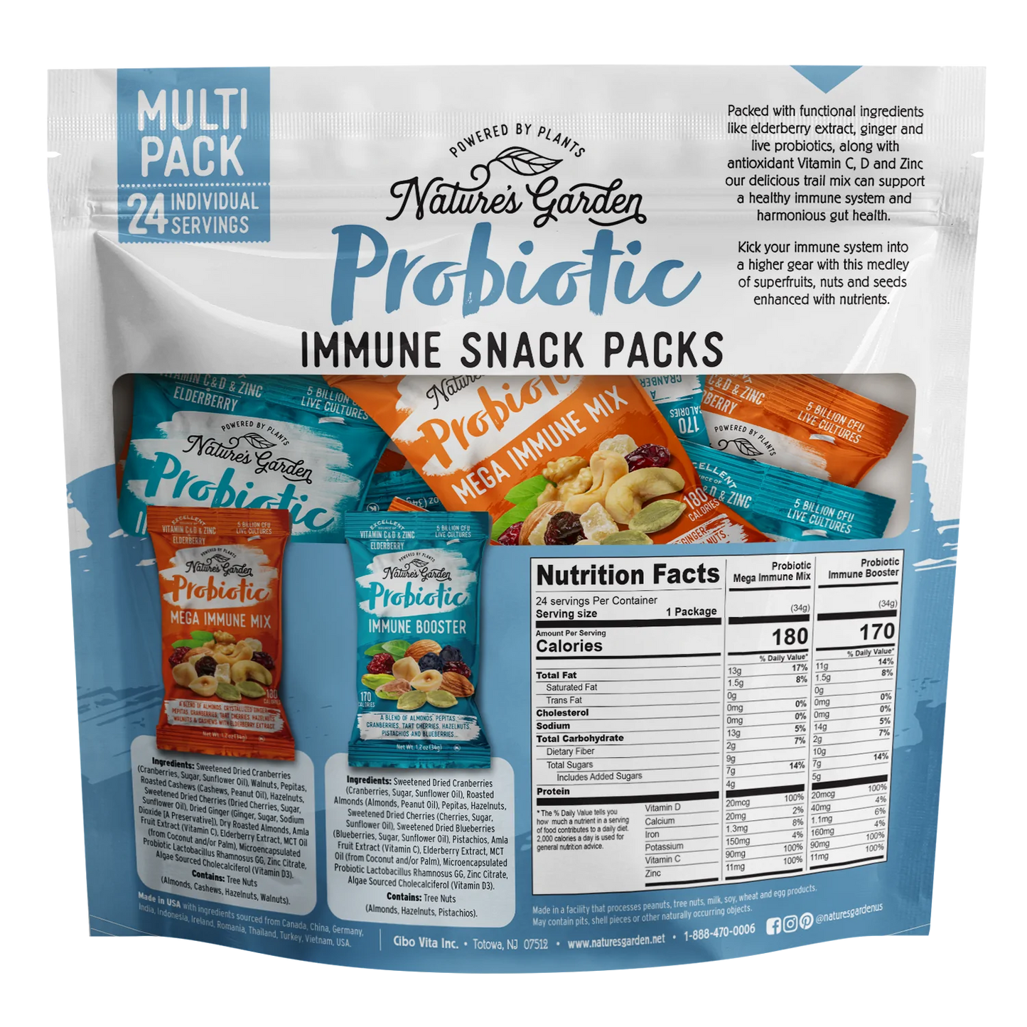 Nature's Garden Probiotic Immune Snack Pack