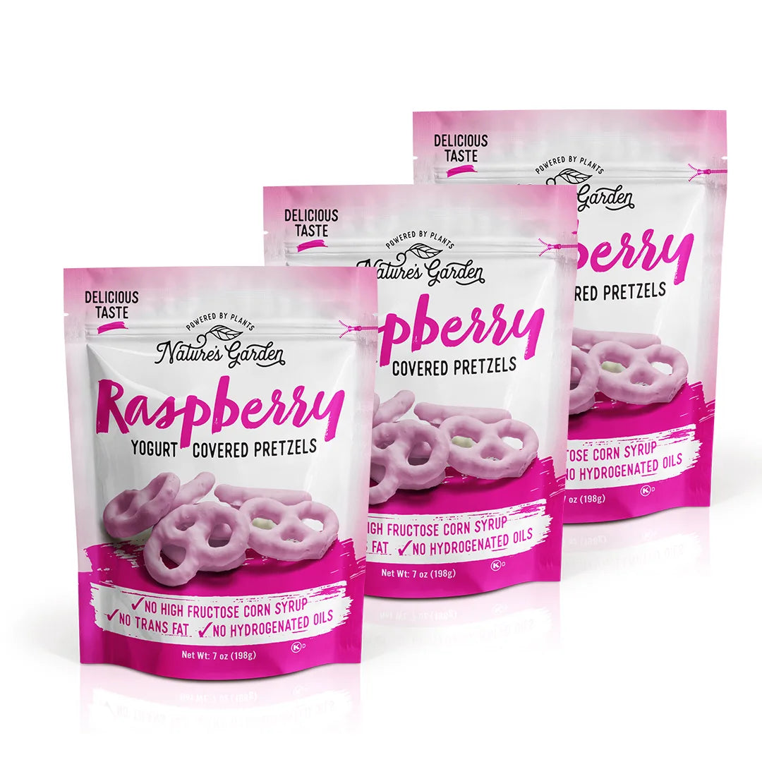 Nature's Garden Raspberry Yogurt Covered Pretzels