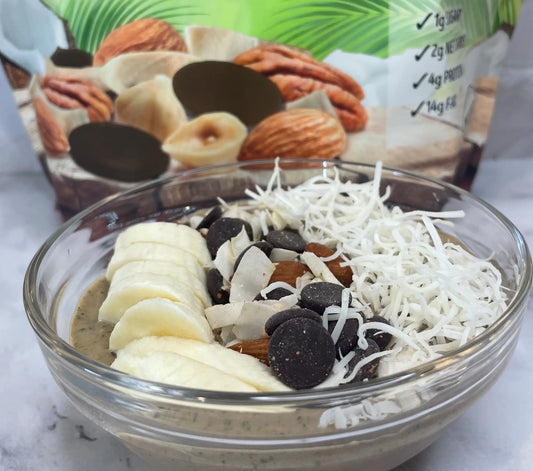 Nature's Garden Trail Mix Chocolate Smoothie Bowl