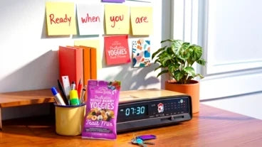 Nature’s Garden Probiotic Yoggies snack packs ready for a back-to-school snack routine