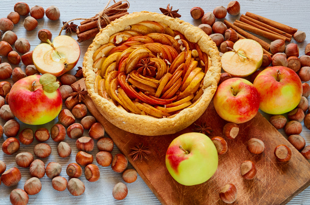 Thanksgiving Hazelnut Crust Apple Pie: Baked and Delicious