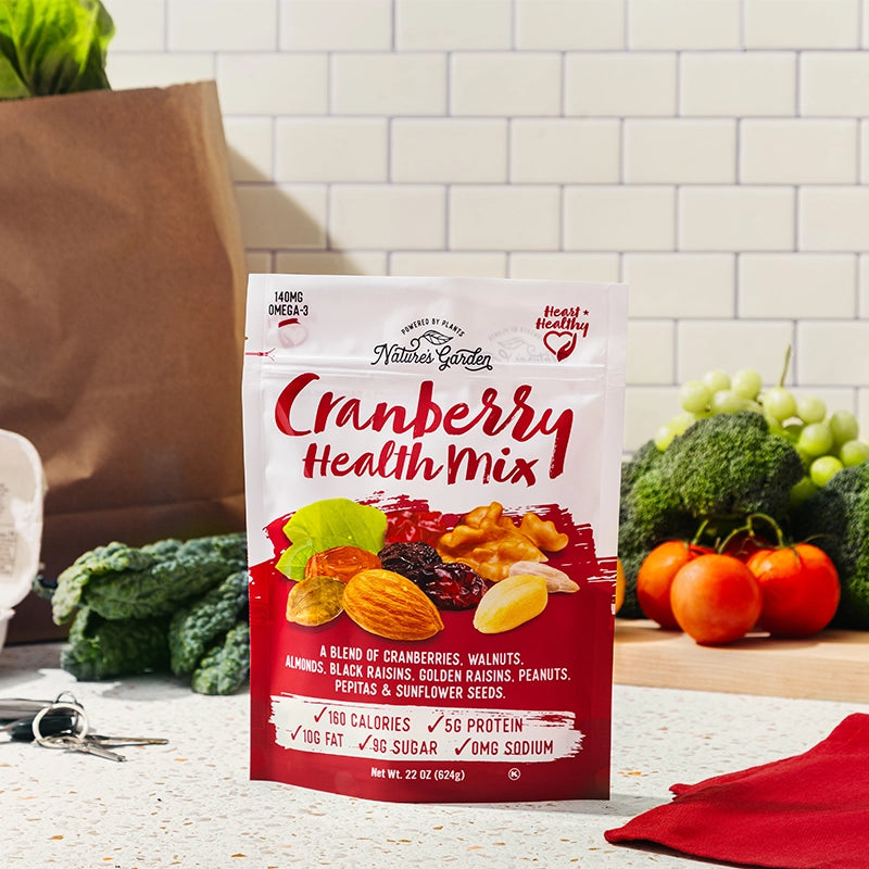 Cranberry nut mix by Nature's Garden – perfect hiking snacks, travel snacks for adults, and healthy office snacks for energy