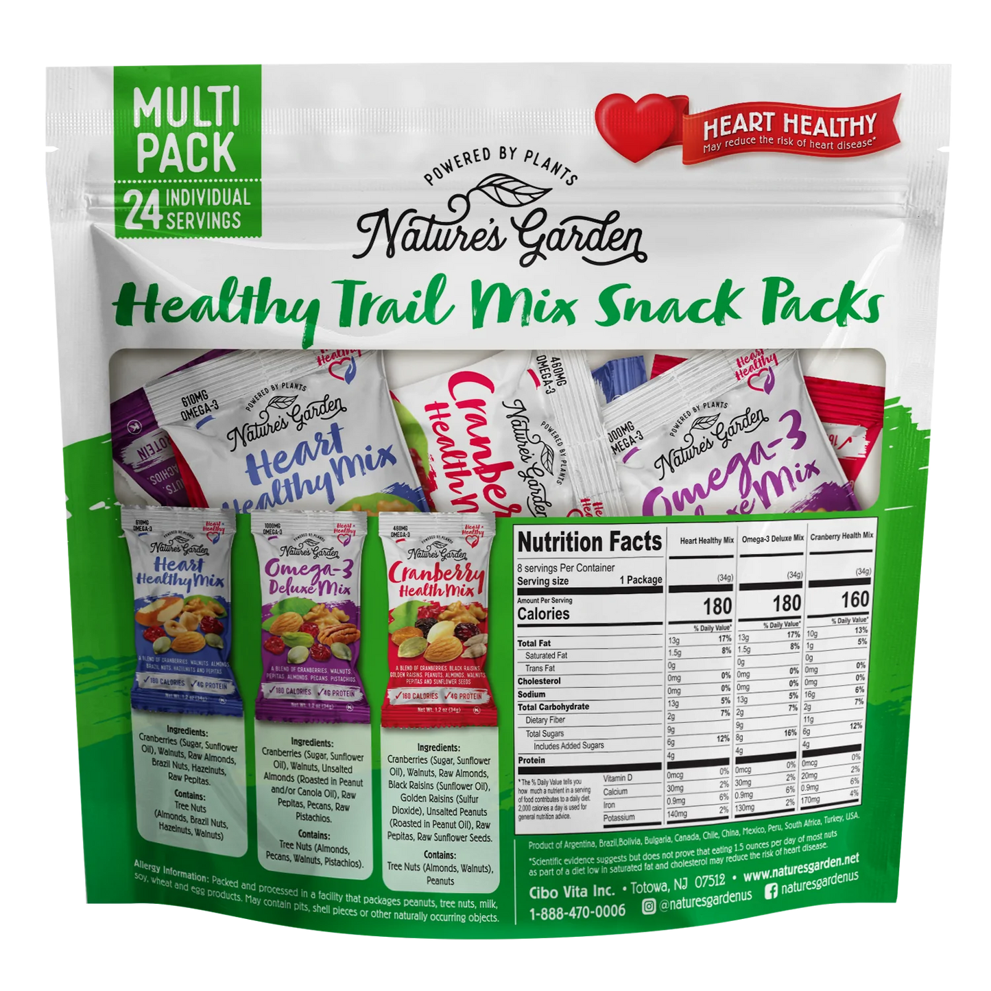 Nature's Garden Healthy Trail Mix Snack Pack