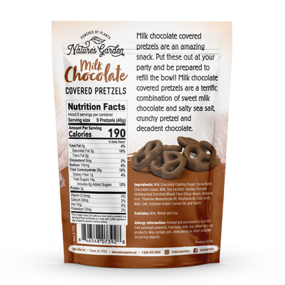 Nature's Garden Milk Chocolate Covered Pretzels