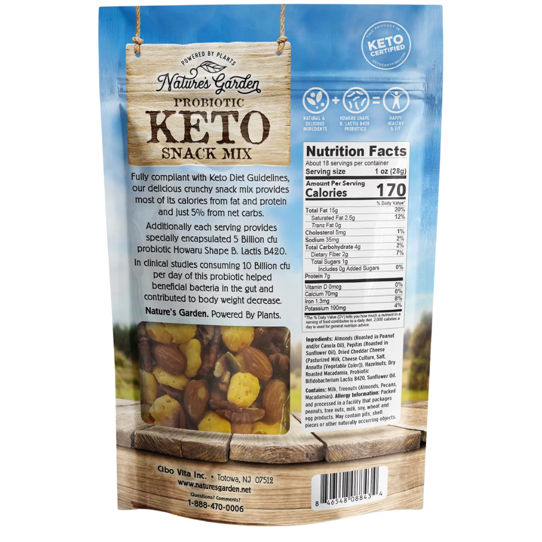 Nature's Garden Probiotic Keto Snack Mix