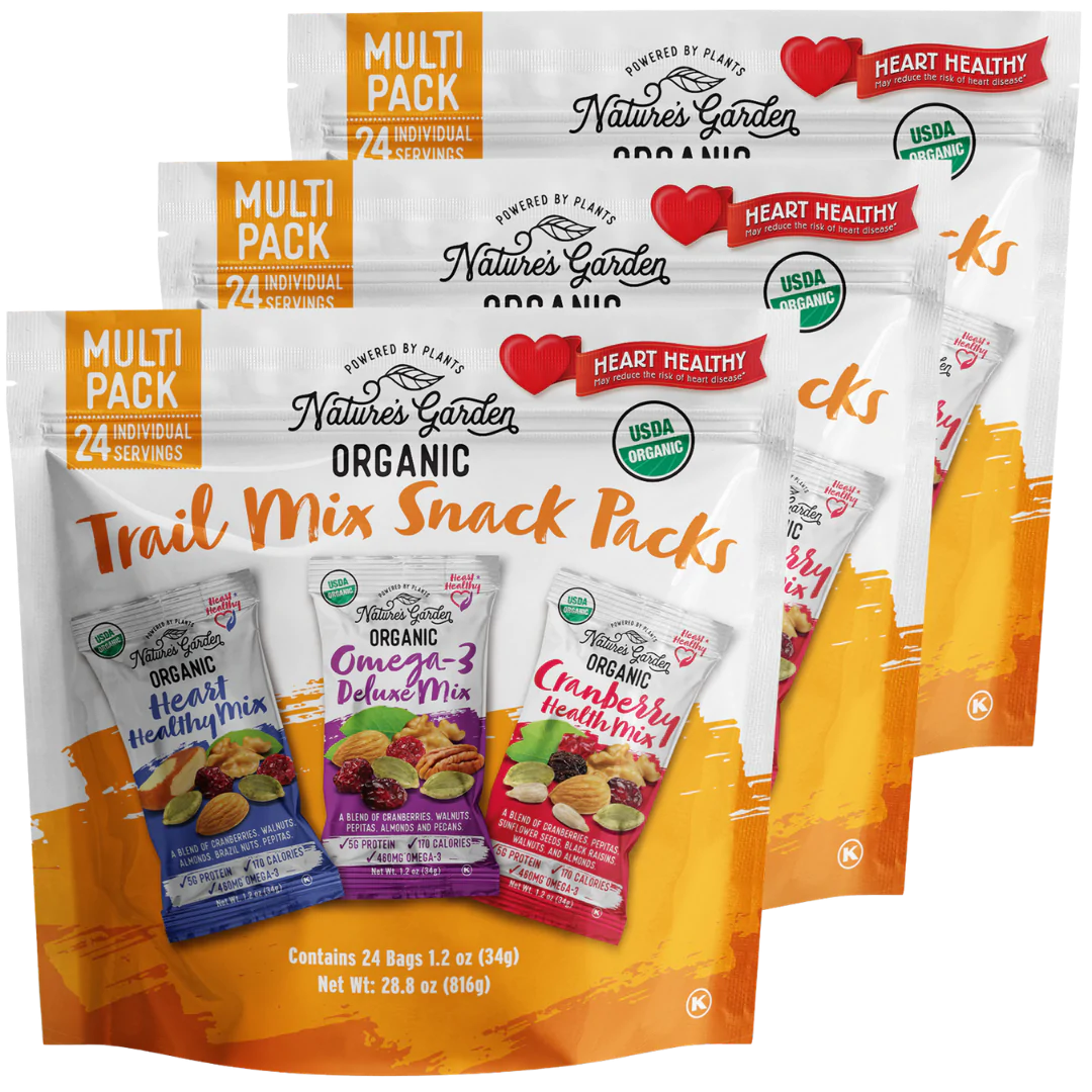 Nature's Garden Organic Trail Mix Snack Packs