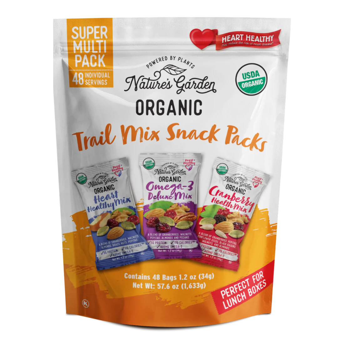 Nature's Garden Organic Trail Mix Snack Packs