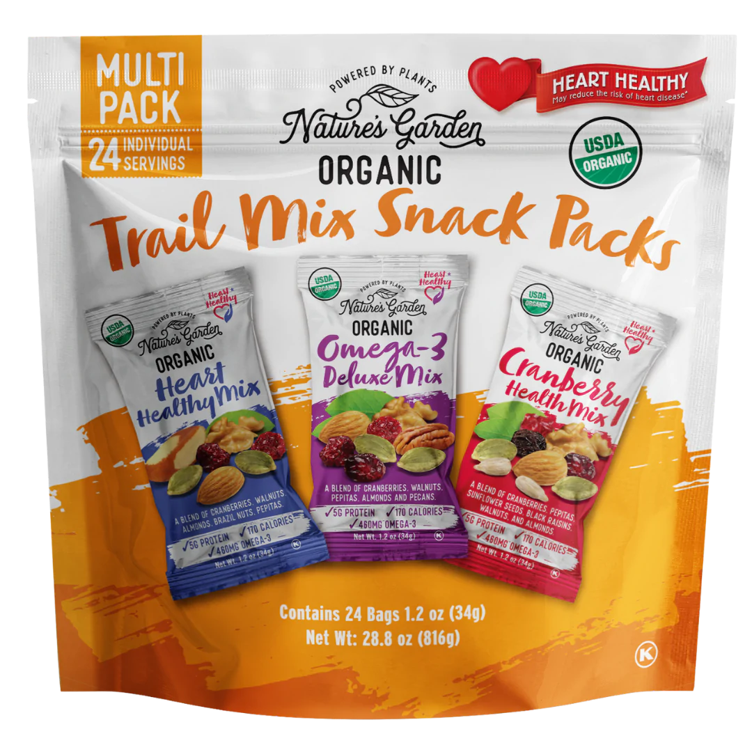 Nature's Garden Organic Trail Mix Snack Packs