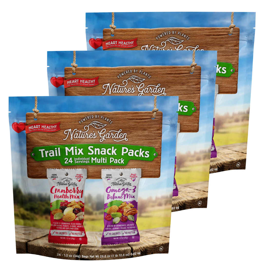 Nature's Garden Trail Mix Snack Pack - 3 Pack